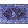 thumbnail image 1 of Ahgly Company Machine Washable Indoor Rectangle Persian Blue Traditional Area Rugs, 2' x 4', 1 of 4
