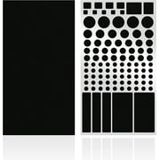 FLANCCI LED Light Blocking Stickers, Light Dimming LED Filters, (2 Sheets) Blackout Sticker Sheets for Routers, LED Covers Blackout, Dimming 80% to 100% of LED Lights