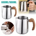 thumbnail image 2 of 600/900ML Stainless Steel Milk Coffee Jug Latte Espresso Frothing Scale Pitcher, 2 of 4