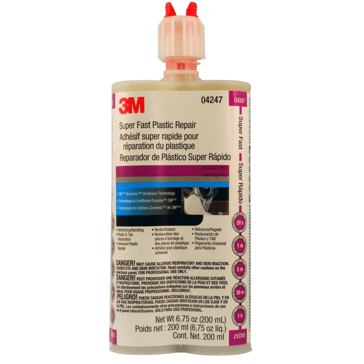 3M 4247 Duramix Super Fast Automotive Plastic Repair Adhesive 200