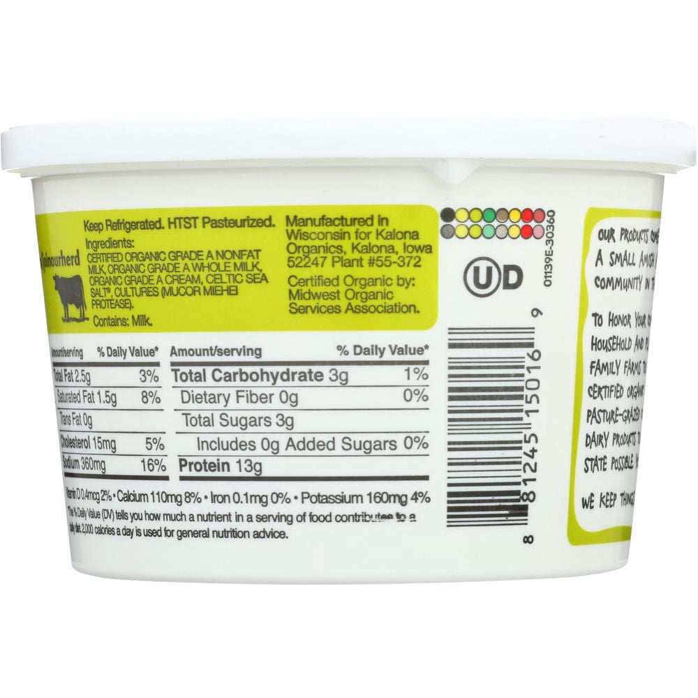 Achetez Kalona Organics 2 Pourcentage De Gros Fromage Cottage Authentique,  16 Onces - 6 Par Cas En Ligne Dans Maroc. 459684793