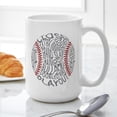 thumbnail image 6 of CafePress - Baseball Word Cloud - 15 oz Ceramic Large White Novelty Mug, 6 of 6