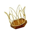 thumbnail image 3 of jifeng Coffee Filter Holder Container Organization Metal Wood Base Pod Holder Dispenser gold, 3 of 9