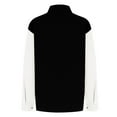 thumbnail image 4 of Hfnxid Women's Corduroy Tops Button Down Long Sleeve Shirts Casual Comfy Color Block Business Blouse Dressy Casual Breathable Blouses Black XL, 4 of 6