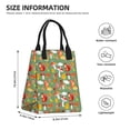 thumbnail image 4 of XMXT Reusable Lunch Bag Women, Autumn Mushroom Squirrel Insulated Lunch Tote for Office Travel, 4 of 8
