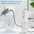thumbnail image 5 of Gintenco water flossers for teeth, 3-mode oral irrigator with 230 ml water tank, for home and travel, 4 nozzles, white, 5 of 8