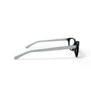 Walmart Womens FM14115 Square Prescription Eyeglasses with Case, Black/Pearl White