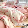 thumbnail image 4 of Jolusere Pink Bowknot Girls Comforter Set Twin Size, 3 Pieces Bows Princess Style Bedding Set for Kids Girls, 4 of 8