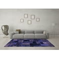 thumbnail image 3 of Ahgly Company Indoor Rectangle Oriental Blue Modern Area Rugs, 7' x 9', 3 of 4