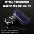 thumbnail image 2 of Unique Bargains 1Pcs Key Fob Remote Control Cover Case Full Protection TPU Shell for Honda Accord Translucent Purple, 2 of 6