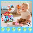 thumbnail image 2 of Baby Toys 6-12 Months, Soft Barn with Stuffed Farm Animals, Sensory Montessori Toy for 6 Month Girls Boys, Learning Toy for 1 Year Old Toddler, 2 of 8