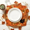 thumbnail image 5 of Sm:)e Cat Pumpkin Fall Cloth Napkins Set of 6 Reusable Dinner Napkins, Washable Table Napkin for Wedding/Holiday Party/Baby Shower 18"x18", 5 of 8