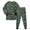 thumbnail image 4 of GCETTIC Girls Pajamas Girls Sleepwear Set Skin Friendly Blend Top with Stretch Waist Comfortable Pjs Green,2-3 Years, 4 of 9