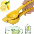 thumbnail image 3 of Lemon Squeezer, Handheld Squeezer Press, Aluminum Citrus Presser Juicer for Lemons Lime Fruits, 20 x 6 x 4cm, Yellow, 3 of 5