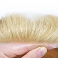 thumbnail image 3 of LYRICAL HAIR Mens Hair System Durable Fine Mono Center Mens Toupee Human Hair Replacement Thin Skin Toupee for Men Bleached Knots Toupee Hair for Man Black Brown Blonde Gray Hair Piece, 3 of 6