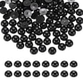 thumbnail image 1 of 1300Pcs Perla Media, 6mm Perlas Plásticas Planas de Imitación Cabochón para Manualidades de Bricolaje Ropa (Negro), 1 of 6