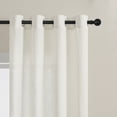 thumbnail image 4 of PHOENIGON Polyester Linen Textured Light Filtering Semi-Sheer Grommet Curtain Pair, 4 of 13