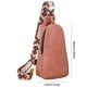 thumbnail image 3 of Riñonera Bolso Damas Casual Cintura Vintage Sólido Pecho Regalos para Amigas Rosa, 3 of 6