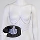 thumbnail image 4 of Camiseta Blusa de vestir para mujer jinwen Con cinturón corsé Cadena de cintura, 4 of 8