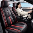 thumbnail image 3 of Car Seat Cover for Nissan Rogue 2026, Red Car Seat Covers, Premium Leather 5 Seats Full Set Waterproof Suitable for All Seasons, Protect Car Seats, 3 of 9