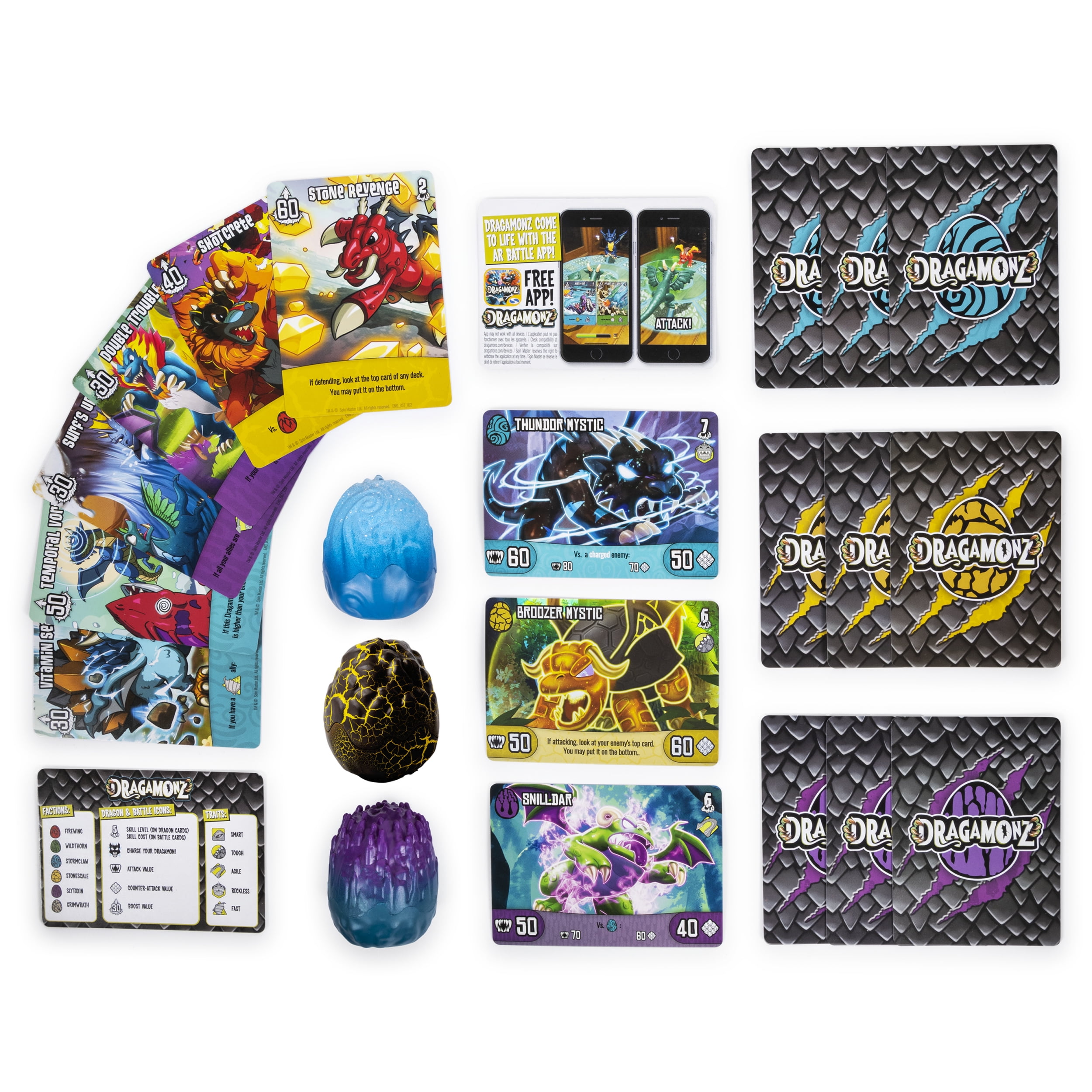 Dragamonz, Dragon Multi 3-Pack, Collectible Figure and