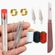thumbnail image 1 of Kit de herramientas de costura manual para colchas | 25 agujas de acero, dedales, enhebradores y estuche portátil | Accesorios ergonómicos y duraderos para costura, acolchado y reparaciones del, 1 of 3