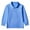 Blue, variant on Boys Pol𝐨 Shirts Plain Long Sleeve Baseball T-Shirts Kids Cotton Base Layer Top Lapel Button Casual Sweaters