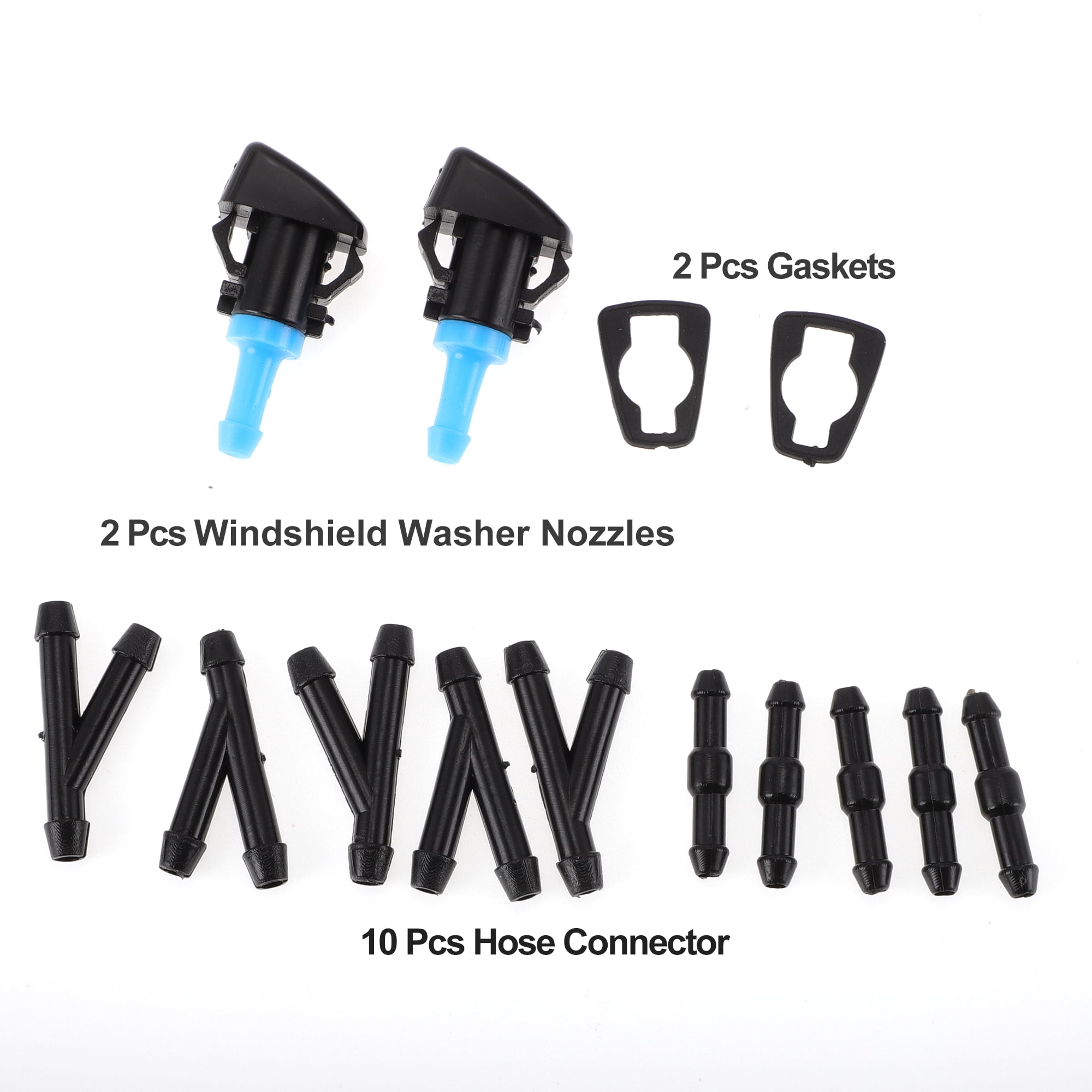 Unique Bargains Washer Nozzle for Jeep Patriot 2008-2017 Front Plastic 1 Set