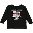 thumbnail image 3 of Inktastic When I Grow up I want to be a Firefighter Like my Aunt Boys or Girls Long Sleeve Toddler T-Shirt, 3 of 5