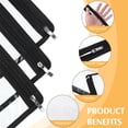 thumbnail image 6 of 8 Pcs Clear Zipper Pouches,Waterproof Zipper Bag for Document File Organization,Waterproof Clear Travel Bags for Cosmetics Storage,Multi-Purpose Pencil Organize Bag,Black Side, 6 of 8