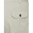 thumbnail image 4 of Men's Casual Lightweight Cotton Utility Button Flap Cargo Pockets Work Shorts (52, Khaki), 4 of 4