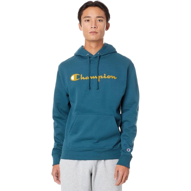 Sudadera Champion Powerblend Graphic para Hombre. GF89H-Y07718-2AG azul acero S