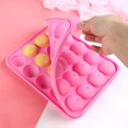 thumbnail image 4 of Molde de silicona para hornear cake pops, 20 moldes redondos de silicona para piruletas, molde de silicona para pasteles, 4 of 5