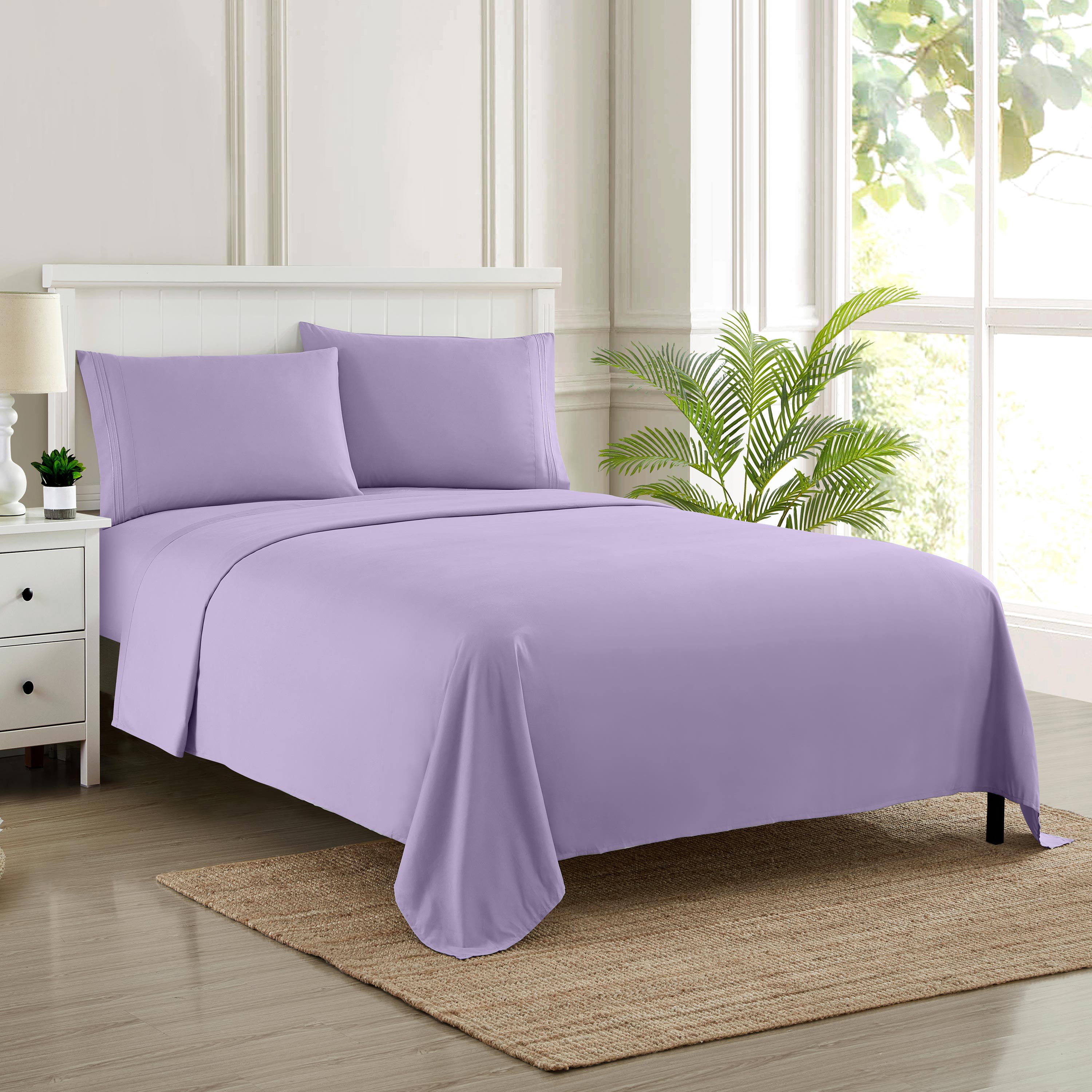 Deep Pocket Bedroom Bed Sheet Set Queen 
