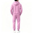 thumbnail image 7 of Gvtxlev Boys Tracksuits 2026 Long Sleeve Fleece Hoodies with Kangaroo Pocket Casual 2 Piece Jogger Set Solid Color Sizes 2-14 Years, 7 of 7