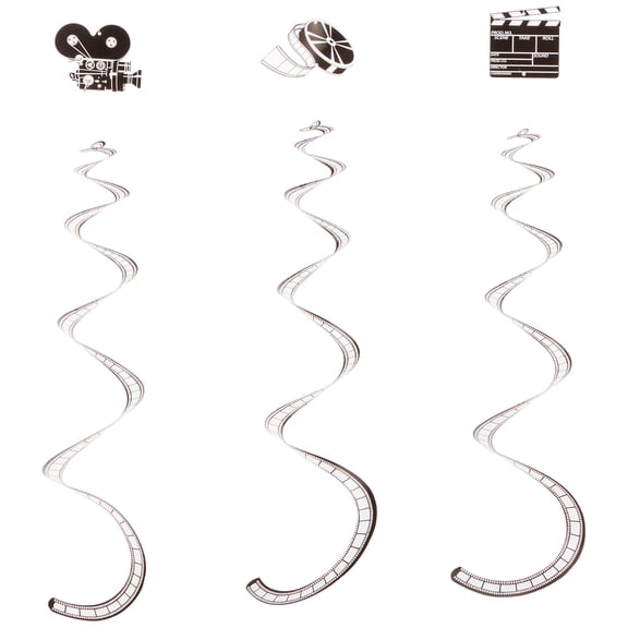 Beistle - 50058 - Printed Filmstrip Whirls - Pack of 6
