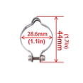 thumbnail image 3 of Greeniant Abrazadera de línea de freno Antideslizante No es fácil de oxidar Asiento de paso de cable resistente al desgaste Fijador ligero Fuerte Ciclismo 28.6 mm【5 piezas】 Greeniant OD020079-02, 3 of 6