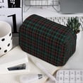 thumbnail image 7 of Sikiie Buffalo Plaid Dark Green Print Flip Double-layer Pencil Case, All-purpose Stationery Bag for Study and Office, Zipper Design, Unisex, 7 of 7