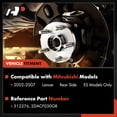 thumbnail image 2 of A-Premium Rear Wheel Bearings and Hub Assembly Compatible with Mitsubishi Lancer ES 2002-2007 L4 2.0L Only, w/4-Lug, Replace# 512276, 2 of 9