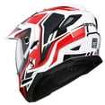 thumbnail image 5 of 1Storm Adult Motorcycle Motocross Dual Sport Off Road Full Face Dual Visor Helmet F802CLS Storm Force Red, 5 of 7