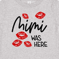 thumbnail image 4 of Inktastic Mimi Was Here Red Kisses Boys or Girls Baby T-Shirt, 4 of 5
