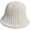 White, variant on CoCopeaunts Bucket Hat for Women Lamb Plush Fisherman Hat Fashion Solid Color Pleated Bucket Caps Literary Leisure Big Brim