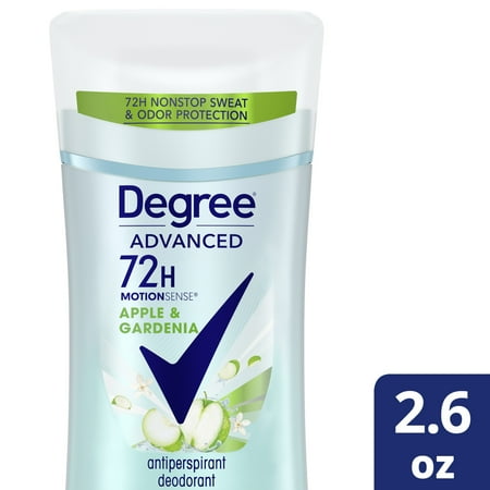 Degree Advanced Antiperspirant Deodorant 72-Hour Sweat & Odor Protection Apple & Gardenia Deodorant for Women with MotionSense Technology 2.6 oz