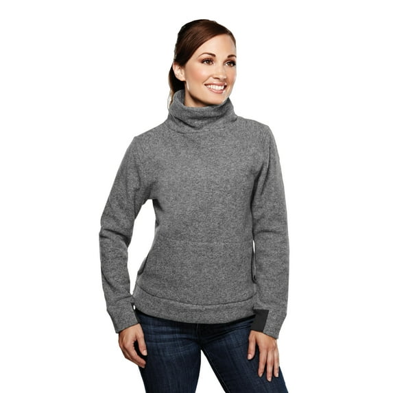 Tri-Mountain Solace 7070 Anti-Pilling Micro Fleece Sweater, Medium, Charcoal