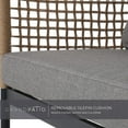 thumbnail image 5 of Grand Patio 4-Piece Outdoor Set, All-Weather Aluminum & Resin Wicker Sofa with Coffee Table - Gray, 5 of 8