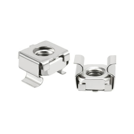 

Unique Bargains 35pcs 304 Stainless Steel M6 Cage Nut for Server Shelf Cabinet