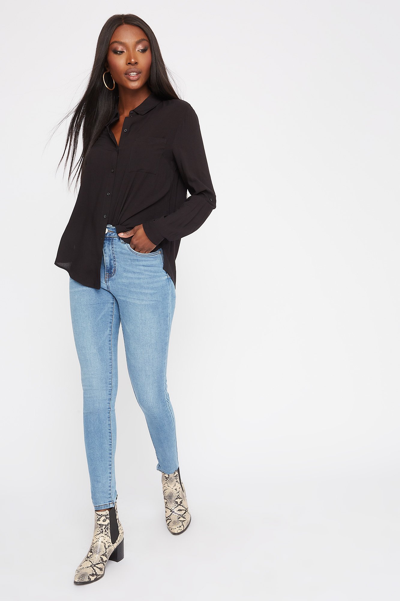 Medium Wash Super Skinny Jean | Walmart 