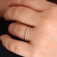 thumbnail image 4 of Womens Minimalist Geometric Half Ring Alloy Inlaid Artificial Gemstones Zircon Ring Gold Plated Wedding Ring, 4 of 4