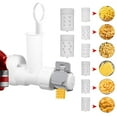 thumbnail image 2 of Yuarrent Prensa de Pastas Gourmet 6 en 1 blanca, accesorio mezclador, herramienta de fideos para restaurante, accesorios para el hogar, acero Cocina y Comedor, 2 of 6