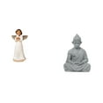 thumbnail image 1 of Figura de resina de ángel,Estatua de ángel Figura Decoración del hogar Estante de interior,Estatua de mono,Estatua de Buda Mono para Interiores y Exteriores Budista,Figuras en miniatura, 1 of 8
